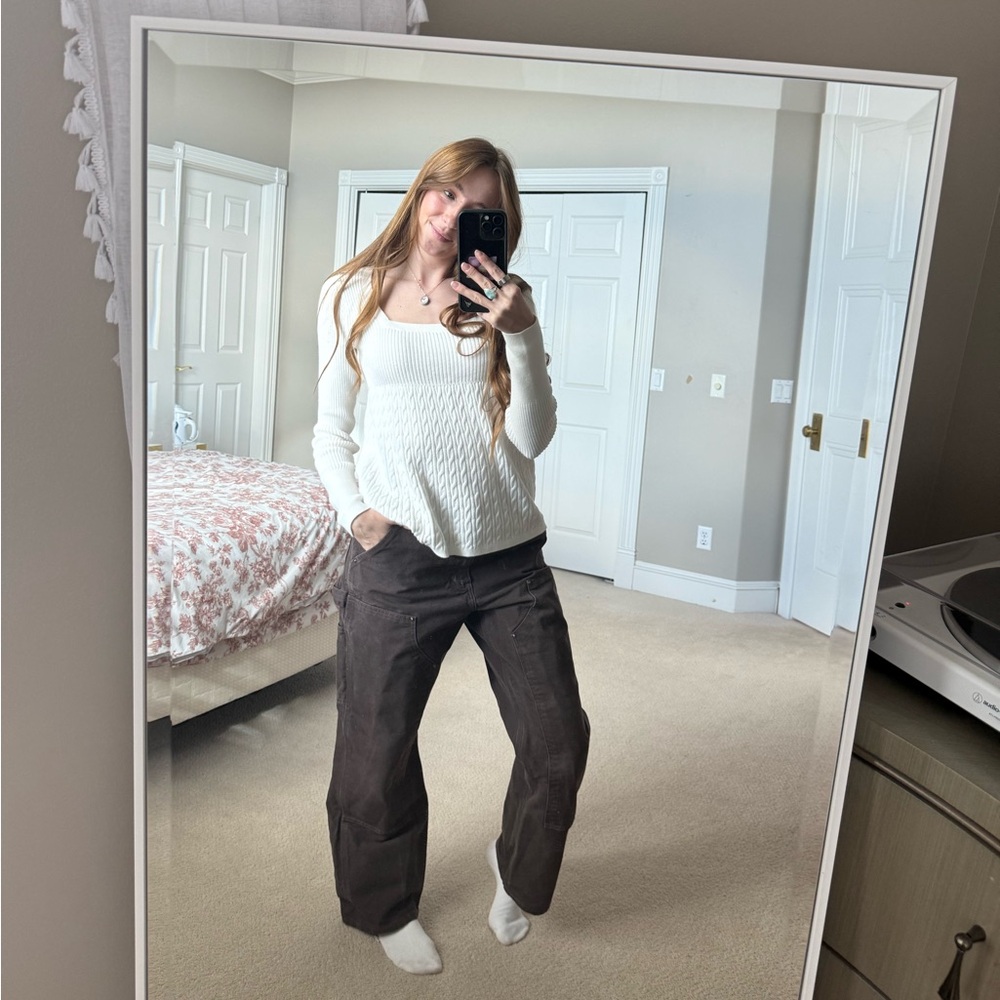 Brown carhartt double knees